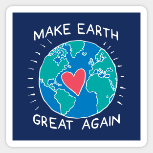 Make Earth Great Again Climate Change Sticker